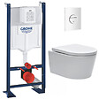 GROHE - Grohe Pack WC Rapid SL autoportant + WC sans bride SAT, fixations cachées + Plaque Nova - vignette