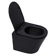 GROHE - Grohe Pack WC Bâti Solido + WC sans bride SAT Noir mat + Abattant frein de chute + Plaque noir mat (AUTOPORTANT-BLACKINFINITIO-KF0) - vignette