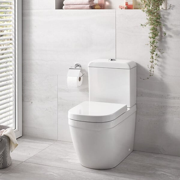 GROHE - Grohe Ceramic Pack WC à poser haut de gamme, alimentation par le dessous (39462000) - large