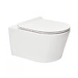 SWISS AQUA TECHNOLOGIES - Pack WC Bâti-support Rapid SL + WC sans bride SAT Brevis + Plaque Noir mat - vignette
