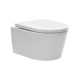 SWISS AQUA TECHNOLOGIES - Swiss Aqua Technologies Pack WC bâti-autoportant + WC SAT sans bride + Abattant softclose + Plaque blanche + Set d'habillage - vignette