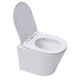 SWISS AQUA TECHNOLOGIES - Pack WC Bâti autoportant + WC sans bride SAT + Abattant frein de chute + Plaque Blanc Alpin - vignette