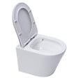 SWISS AQUA TECHNOLOGIES - Pack WC Bâti autoportant + WC sans bride SAT + Abattant frein de chute + Plaque Blanc Alpin - vignette