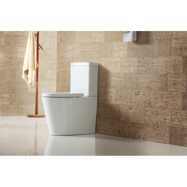 SWISS AQUA TECHNOLOGIES - Swiss Aqua Technologies Brevis WC à poser sans bride + abattant softclose (SATBRE031RREXVP) - large