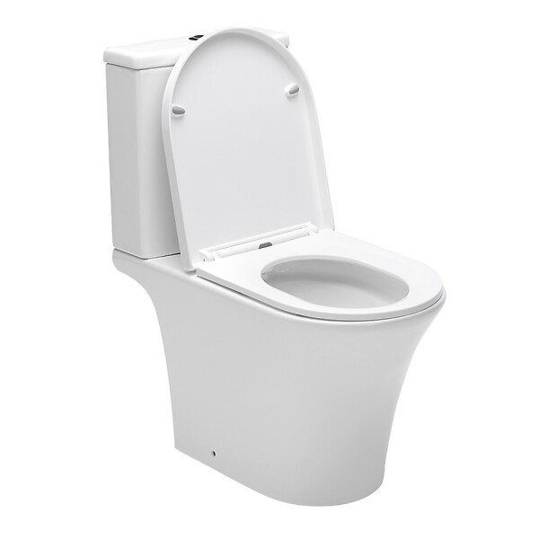 SWISS AQUA TECHNOLOGIES - WC à poser sans bride, avec abattant softclose - remplissage par le bas (SATBRE030RREXVP) - large