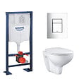 GROHE - Grohe pack WC Rapid SL autoportant  avec cuvette rimless Bau Ceramic (AutoportantBau1) - vignette