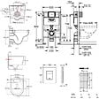 GROHE - Grohe Pack WC Rapid SL + Cuvette sans bride SAT, fixations invisibles + Plaque Chrome (RapidSL082-SATrimless-1) - vignette