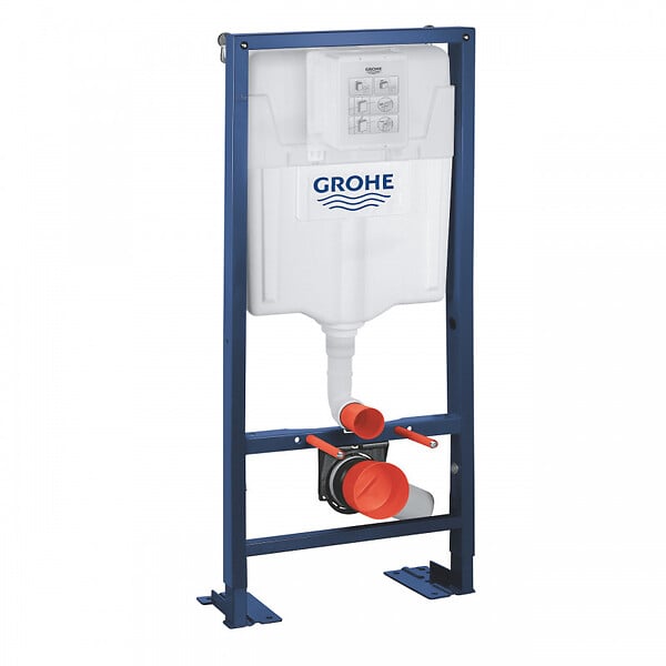 GROHE - Rapid SL + Cuvette TESI aquablade/abattant frein de chute + Plaque de commande + Set d'isolation phonique (Autoportanttesi1) - large