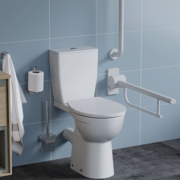 CENTRALE BRICO - Pack WC surelevé ULYSSE PRO, sortie horizontale, blanc - large