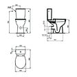 CENTRALE BRICO - Pack WC surelevé ULYSSE PRO, sortie horizontale, blanc - vignette