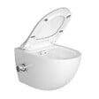 VILLEROY & BOCH - Pack WC Bâti sol mur Villeroy & Boch + WC SAT avec bidet thermostatique + Abattant SoftClose + Plaque noire (VCNSATCL4) - vignette