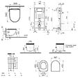 VILLEROY & BOCH - Pack WC Bâti sol mur Villeroy & Boch + WC SAT avec bidet thermostatique + Abattant SoftClose + Plaque noire (VCNSATCL4) - vignette