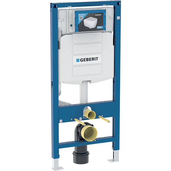 GEBERIT - Pack WC Bati Geberit  Duofix + Cuvette Ideal Standard Tesi Aquablade + Plaque de commande Sigma01 Blanche (GEBAQUA-B) - large