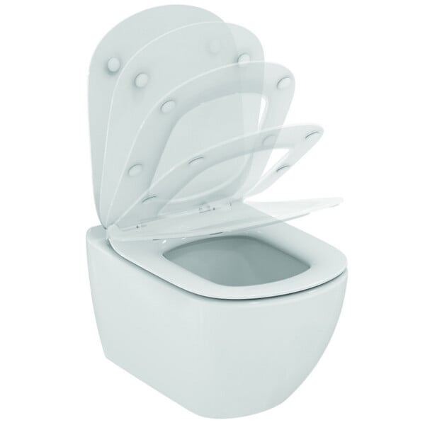 GEBERIT - Pack WC Bati Geberit  Duofix + Cuvette Ideal Standard Tesi Aquablade + Plaque de commande Sigma01 Blanche (GEBAQUA-B) - large