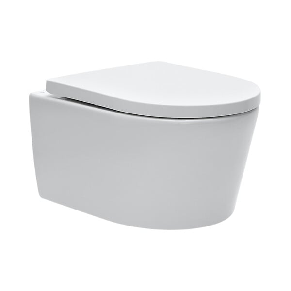 GROHE - Grohe Pack WC bâti-autoportant Rapid SL + WC sans bride SAT, fixations invisibles + Abattant softclose + Plaque Noire mat - large