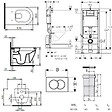 GEBERIT - Pack WC Bati-support Geberit UP100 + WC sans bride Livea Bello + Abattant softclose + Plaque Blanc alpin ( Livea BelloGeb1) - vignette