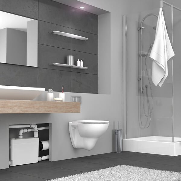 SFA - SFA Sanipack - Broyeur sanitaire pour WC, lave-main, bidet et douche, Blanc (0017UP) - large
