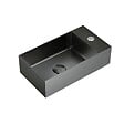 CERAMIA - Ceramia Timeless Lave mains en Acier Inoxydable 304, 40x22x11cm, Gun Métal brossé PVD - vignette
