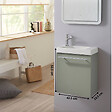 PLANETE BAIN - Pack lave-mains Vert - Robinetterie Eau froide à gauche - L.42.5 X H. 52.5 cm - Hamac 2 - vignette