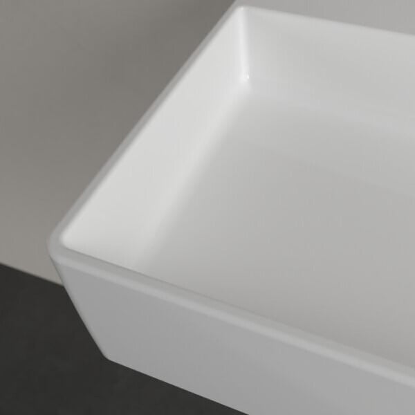 VILLEROY & BOCH - Villeroy & Boch Memento 2.0 Lavabos, 80 x 47 x 14 cm, avec trop-plein, meulé, blanc (4A228G01) - large