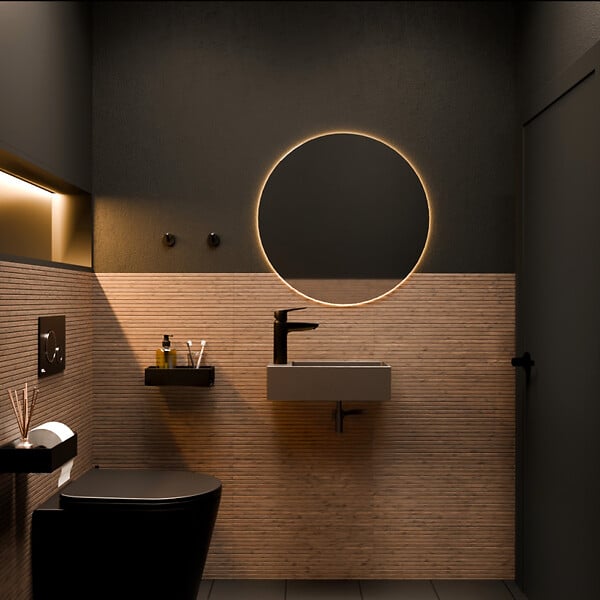 CERAMIA - Ceramia Timeless Lave mains en Acier Inoxydable 304, 40x22x11cm, Chrome brossé - large