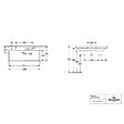 VILLEROY & BOCH - Plan de toilette Avento, 1000 x 470 x 165 mm, Blanc, avec trop-plein (4156A401) - vignette