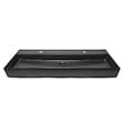 SWISS AQUA TECHNOLOGIES - Lavabo double 121,4 x 46,9 cm, noir mat, SAT Infinitio (SATINF12046BKM) - vignette
