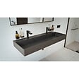 SWISS AQUA TECHNOLOGIES - Lavabo double 121,4 x 46,9 cm, noir mat, SAT Infinitio (SATINF12046BKM) - vignette