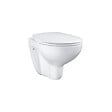 VITRA - Pack WC Bâti-support V-Fix + WC Grohe Bau Ceramic sans bride + abattant softclose + Plaque, Blanc Brillant (V-FixBau-1) - vignette
