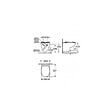VITRA - Pack WC Bâti-support V-Fix + WC Grohe Bau Ceramic sans bride + abattant softclose + Plaque, Blanc Brillant (V-FixBau-1) - vignette