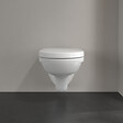 VILLEROY & BOCH - Cuvette suspendue à fond creux, 36x49x33 cm + Abattant avec frein de chute, blanc (O.NOVOCOMPACT) - vignette
