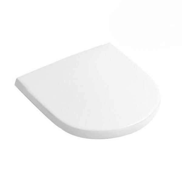 VILLEROY & BOCH - Cuvette suspendue à fond creux, 36x49x33 cm + Abattant avec frein de chute, blanc (O.NOVOCOMPACT) - large