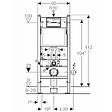GEBERIT - Pack WC Bati-support Geberit Duofix + WC sans bride Ideal Standard Tesi Aquablade + Abattant slim softclose + Plaque + Set d'iso - vignette