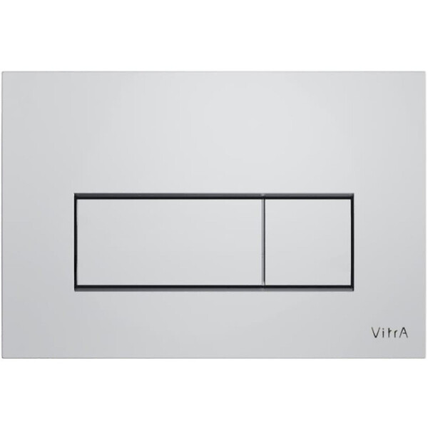 VITRA - Vitra  Pack WC Bâti-support V-Fix Core + WC SAT sans bride et fixations invisibles + Plaque Chrome brillant (V-FixSATrimless-8) - large