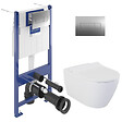 VILLEROY & BOCH - ViConnect Pro S Pack WC bâti Villeroy & Boch + WC suspendu sans bride Livea + abattant SoftClose + plaque (VCNBELLO2SPCH) - vignette