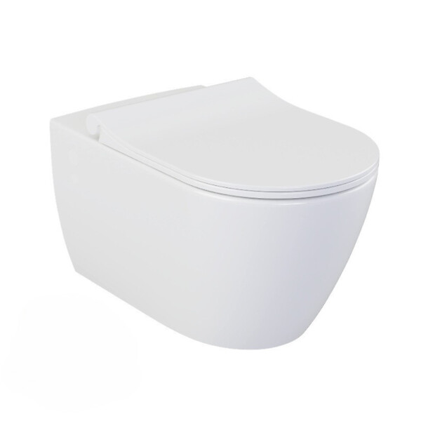 VILLEROY & BOCH - ViConnect Pro S Pack WC bâti Villeroy & Boch + WC suspendu sans bride Livea + abattant SoftClose + plaque (VCNBELLO2SPCH) - large