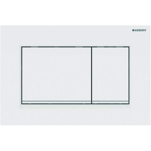GEBERIT - Pack WC Bati-support Geberit + WC Swiss Aqua Technologies sans bride + Abattant softclose + Plaque (Geb SAT Infinitio-K) - large
