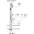 GEBERIT - Pack WC Bati-support Geberit extra-plat UP720 + WC Ideal Standard Tesi Aquablade + Abattant softclose + Plaque Chrome - vignette