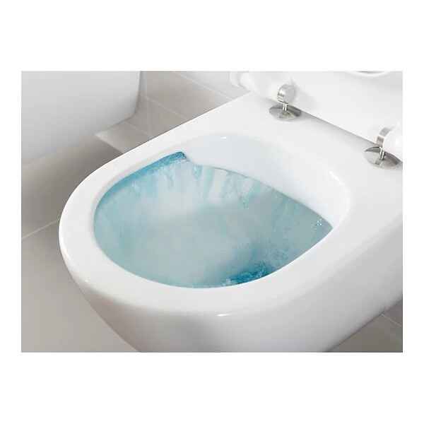 VILLEROY & BOCH - Subway 2.0 Set Cuvette sans bride DirectFlush et SupraFix 3.0 + Abattant softclose Duroplast avec QuickRelease - large