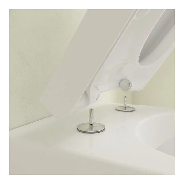 VILLEROY & BOCH - Subway 2.0 Set Cuvette sans bride DirectFlush et SupraFix 3.0 + Abattant softclose Duroplast avec QuickRelease - large