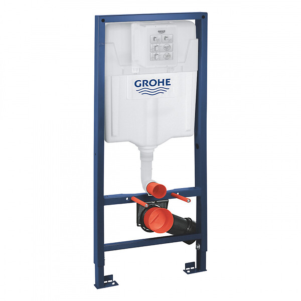 GROHE - Grohe Pack WC Bâti-support + WC Roca Inspira onyx sans bride fixations invisibles + Abattant + Plaque noire (RapidSLInspiraO-KF0) - large