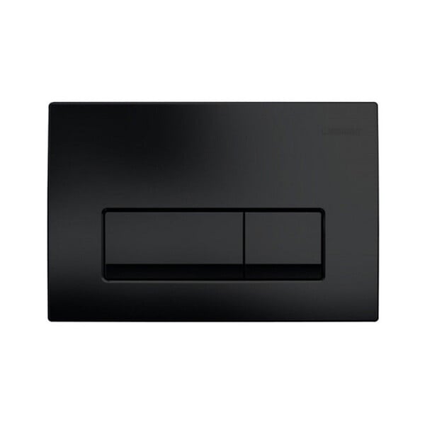 GEBERIT - Pack WC Bati-support Geberit + WC Swiss Aqua Technologies Infinitio sans bride + plaque Delta 50 noir mat - large