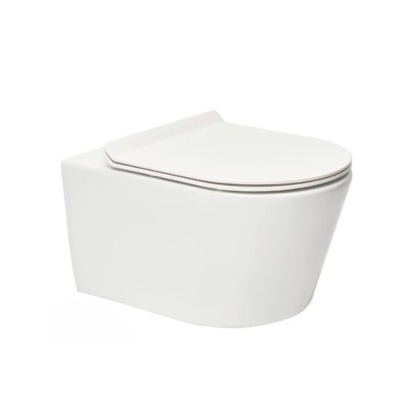 GROHE - Pack WC Bâti-support Rapid SL + WC sans bride SAT + Abattant slim, softclose + Plaque de commande noir mat - large