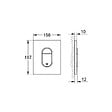 GROHE - Pack WC Bâti-support + WC SAT Infinitio sans bride fixations invisibles + Plaque + Panneau isolation phonique ArenaInfinitio - vignette