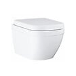 GROHE - Grohe pack bâti-support Rapid Sl + plaque Arena chrome + cuvette Euro Ceramic Compact + abattant  softclose (euroceramicset2) - vignette