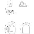 VITRA - Vitra  Integra WC sans bride + Abattant avec frein de chute en Duroplast, Noir mat (7041-083-6285) - vignette