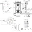 GROHE - Pack WC Bâti-support Rapid SL + WC sans bride Brevis + Abattant softclose + Plaque chrome (RapidSL-Brevis-1-SP) - vignette