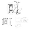 GROHE - Pack WC bâti-support autoportant Rapid SL 1.13 M + WC suspendu sans bride + abattant SoftClose + plaque chrome (PROCETOR1) - vignette