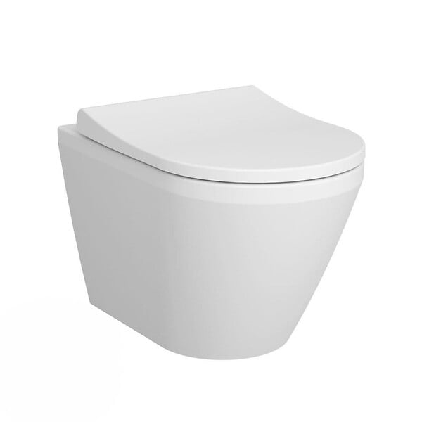 VITRA - Vitra  Integra WC sans bride + Abattant avec frein de chute en Duroplast (7041-003-6285) - large