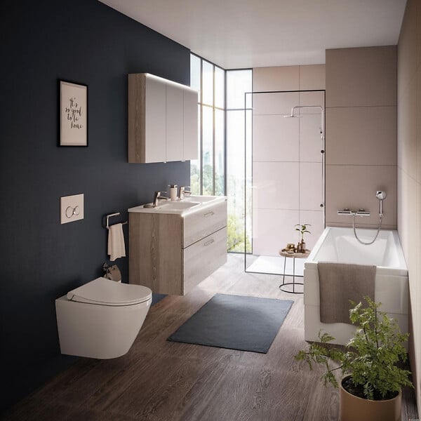 VITRA - Vitra  Integra WC sans bride + Abattant avec frein de chute en Duroplast (7041-003-6285) - large